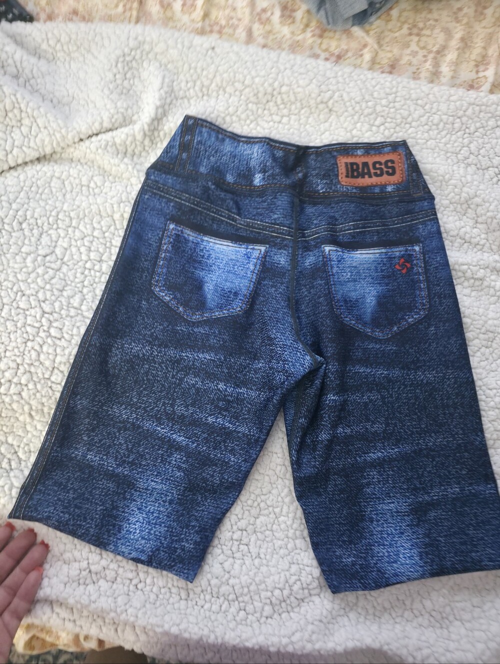 Bass Women's Dark Blue Workout-Look Jean Leggins.
